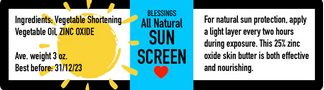 All Natural SunBlock